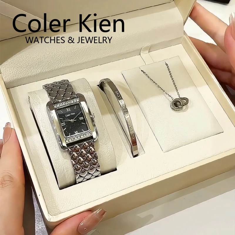 ColerKien【璀璨满天星】送女友送老婆爆款百搭防水方形时尚手表女