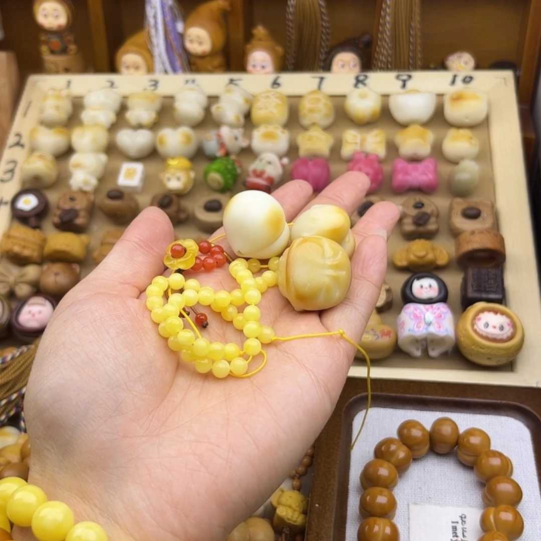 团***子吊坠猴头核桃三个卡环三个象牙果