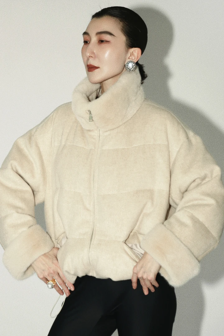 新款立领水貂鹅绒服 YR2025003