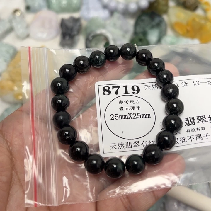 翡翠未镶嵌颈饰8719