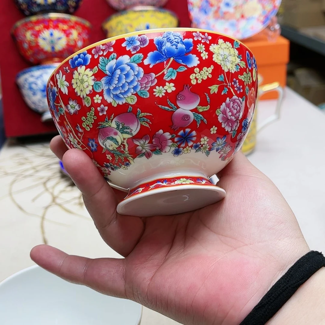【闪购商品】珐琅4.5英寸4红。。。。。。