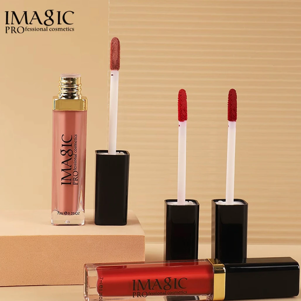 IMAGIC丝绒滋润哑光唇釉显白上色不易脱色持久保湿唇彩口红不沾杯