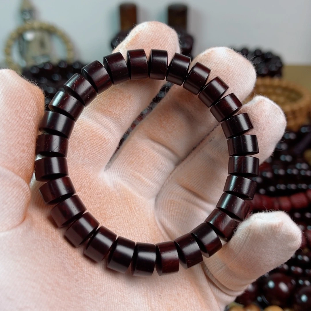 小叶紫檀手串/手链7/10大药片黑飘红老料福利款