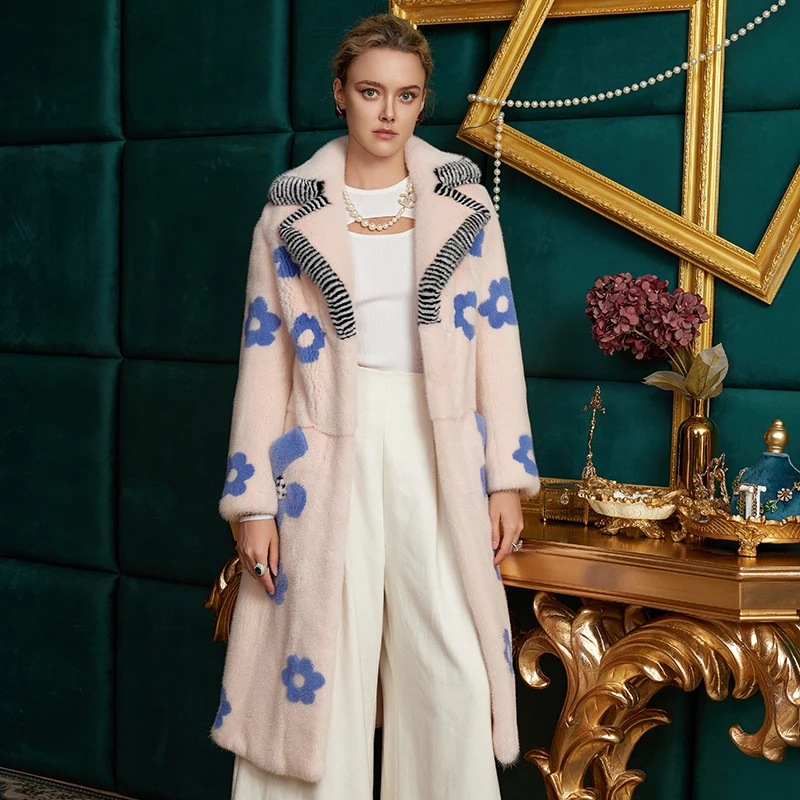 【追逐光明】水貂皮草外套女2025新款整貂貂皮大衣S22109