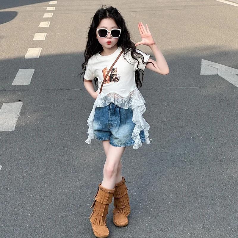 女童套装夏装2025新款儿童洋气时髦休闲童装大童夏季超好看衣服潮