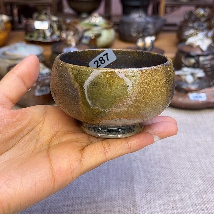 裸柴烧陶瓷手工茶器