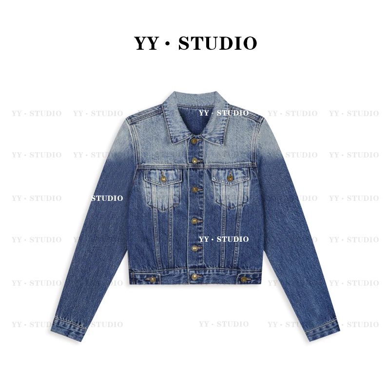 【丢丢专属】早秋新款水洗牛仔外套YY-7090