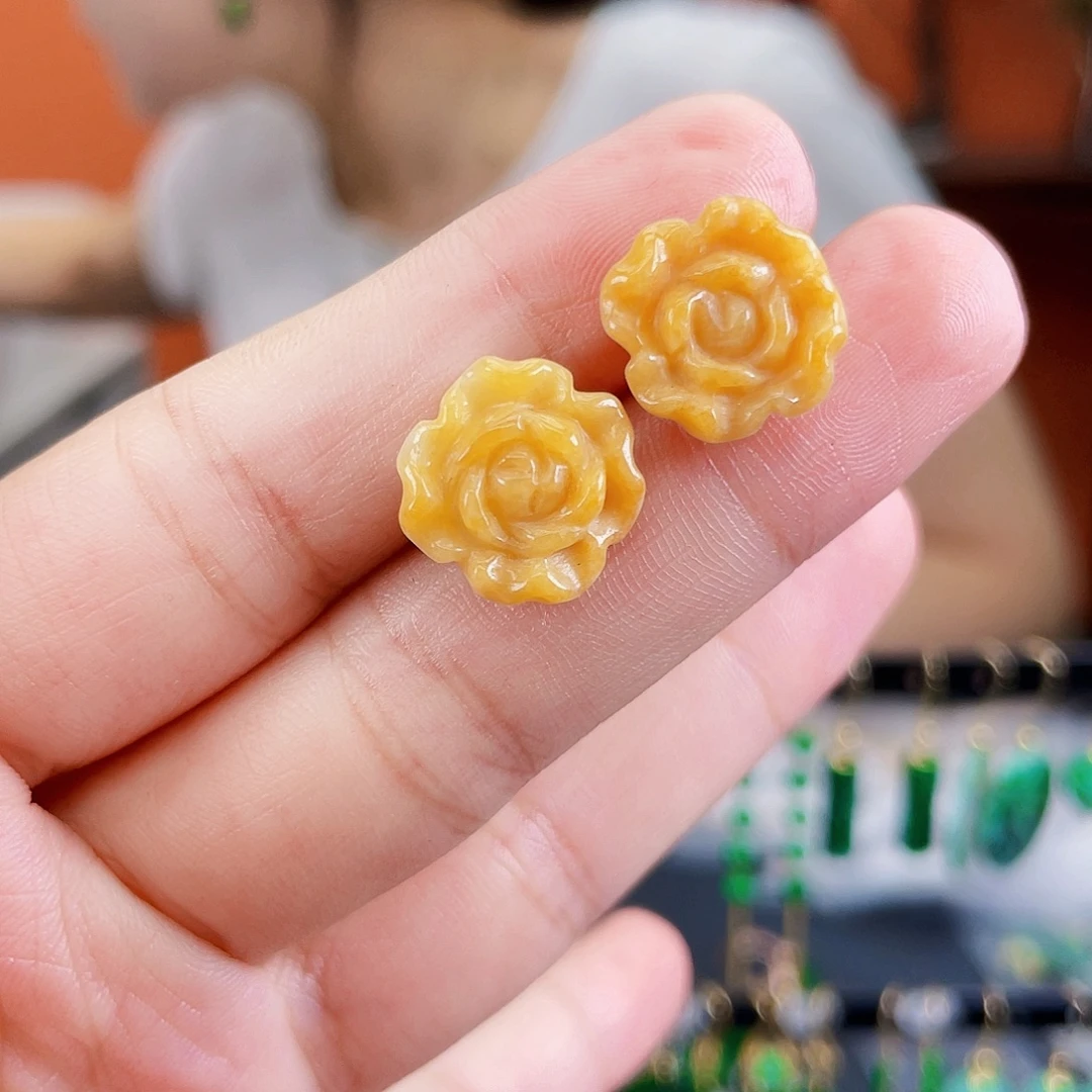 未镶嵌翡翠耳饰饰品