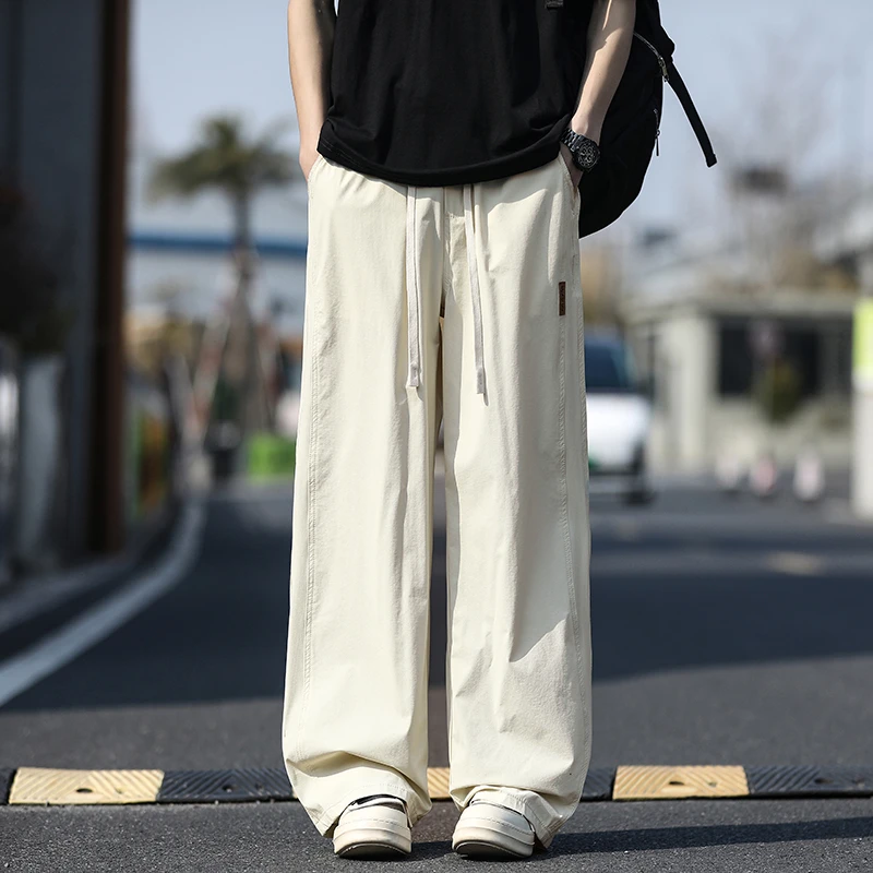 NASA WTAPS美式冰丝速干休闲裤男款夏季新款宽松直筒垂坠感长裤子