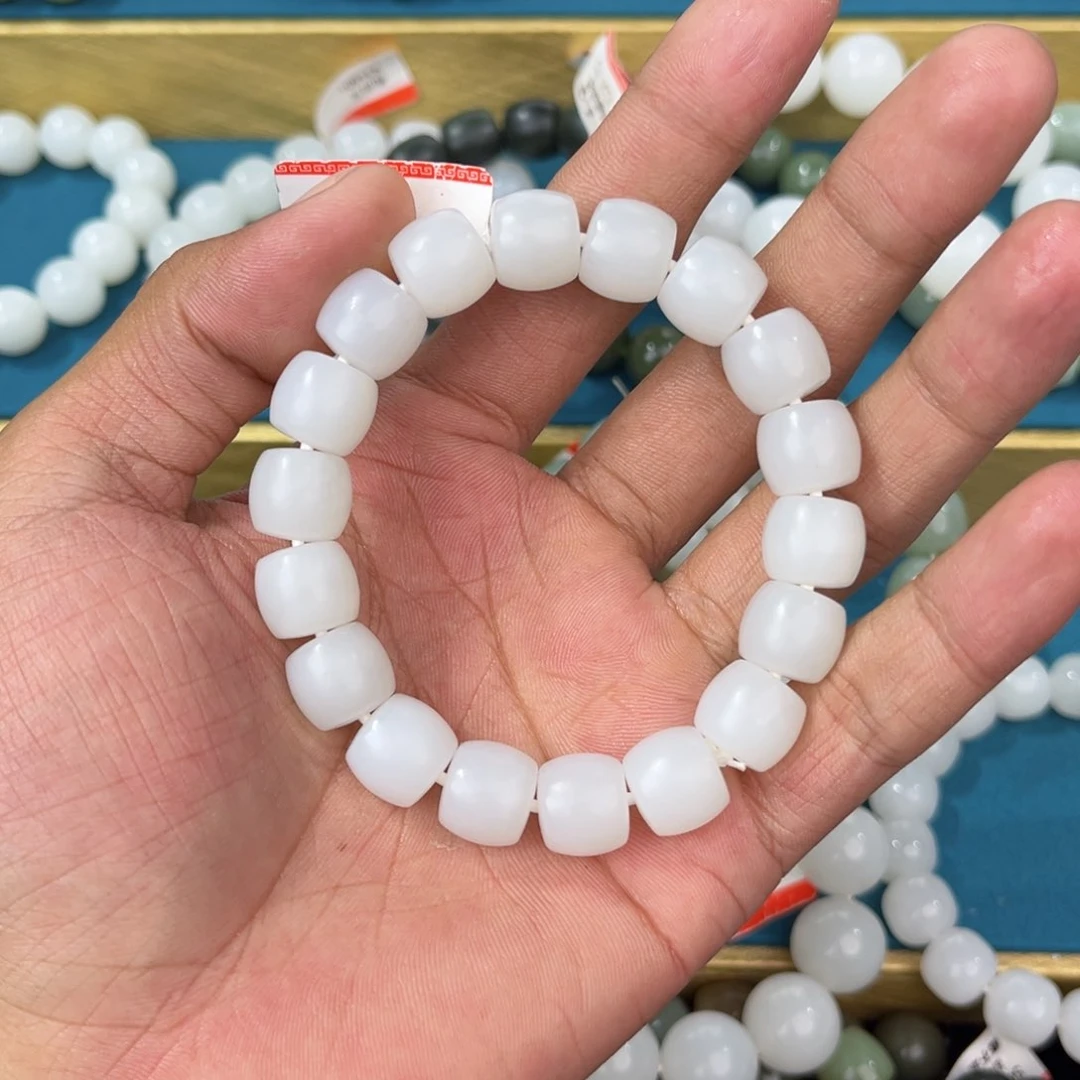 手串未镶嵌和田玉纯天然新疆和田玉05于阗12直切