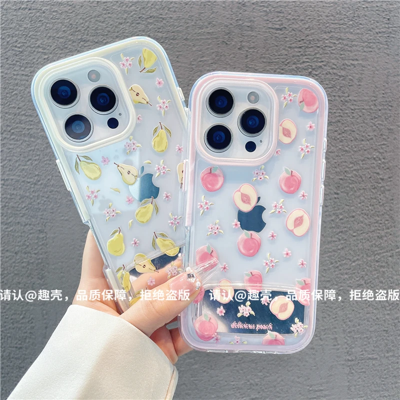 三合一炫彩适用苹果16/iPhone/华为/手机壳15/14防摔Pura70爆款潮