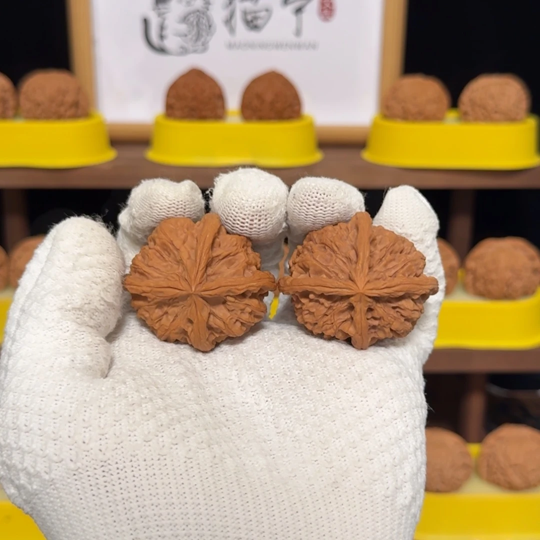 吊坠文玩核桃全品雨花石四棱47尺全品