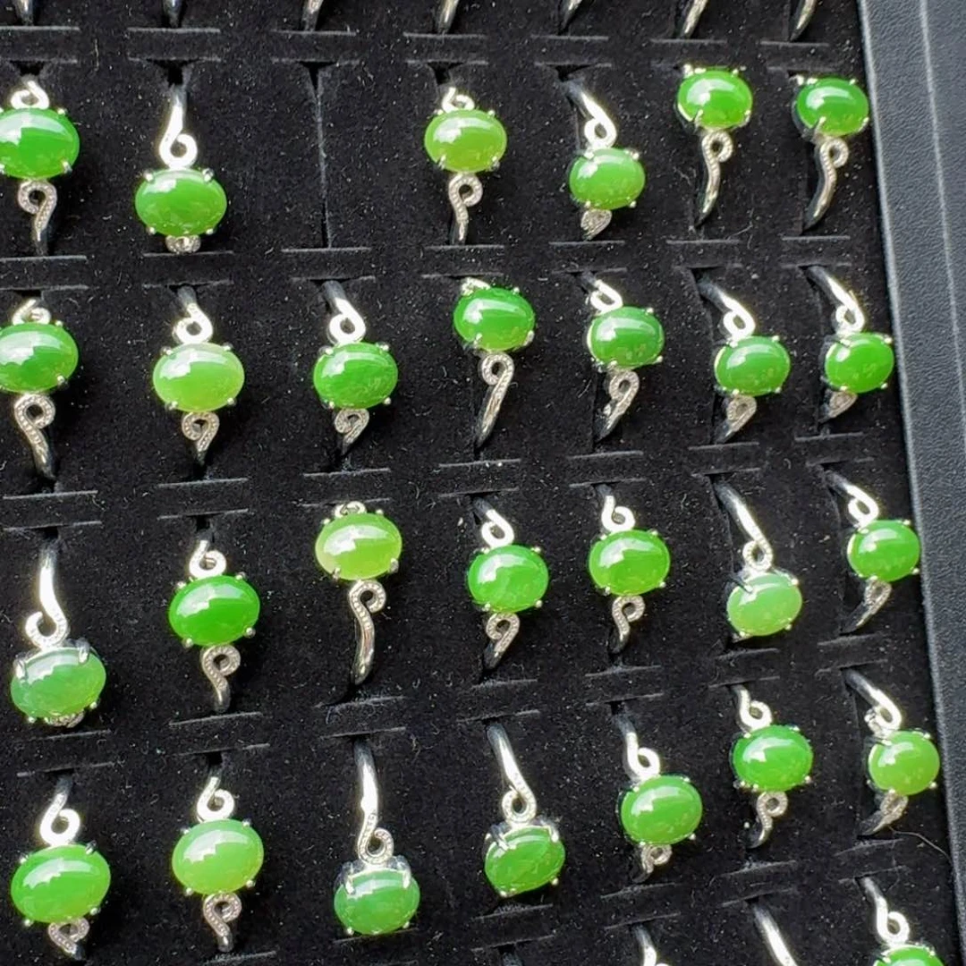 和田玉戒指未镶嵌多样性发货拍一发一