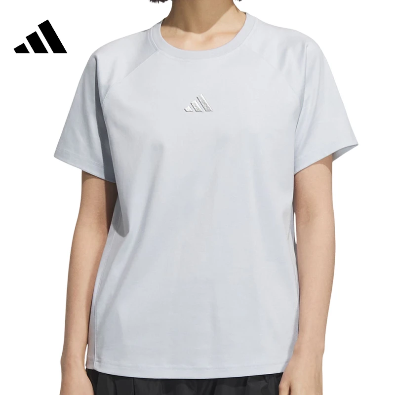 Adidas阿迪达斯女子夏季运动休闲短袖T恤KB7596
