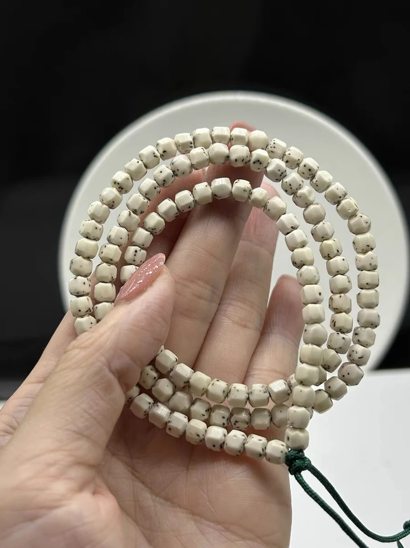 精品级海南毛感料骨瓷白5X6手工雕刻大留白散星