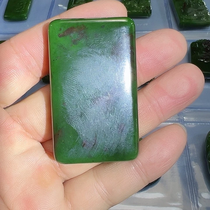 和田玉（碧玉）未镶嵌吊坠(不含链)