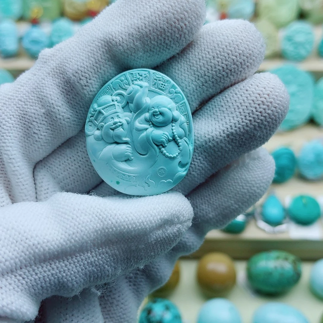 绿松石未镶嵌珠宝奇石