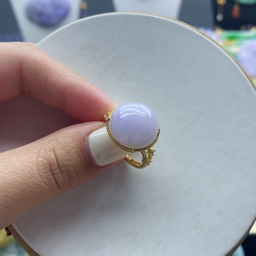 翡翠未镶嵌戒指戒指