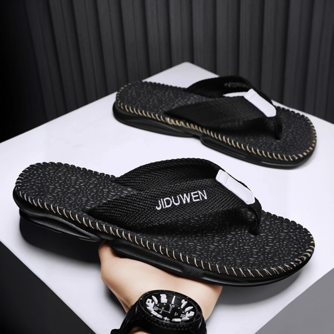 埃卢涅芬人字拖男夏季防滑防臭厚底越南夹脚拖鞋男士网红夏天沙