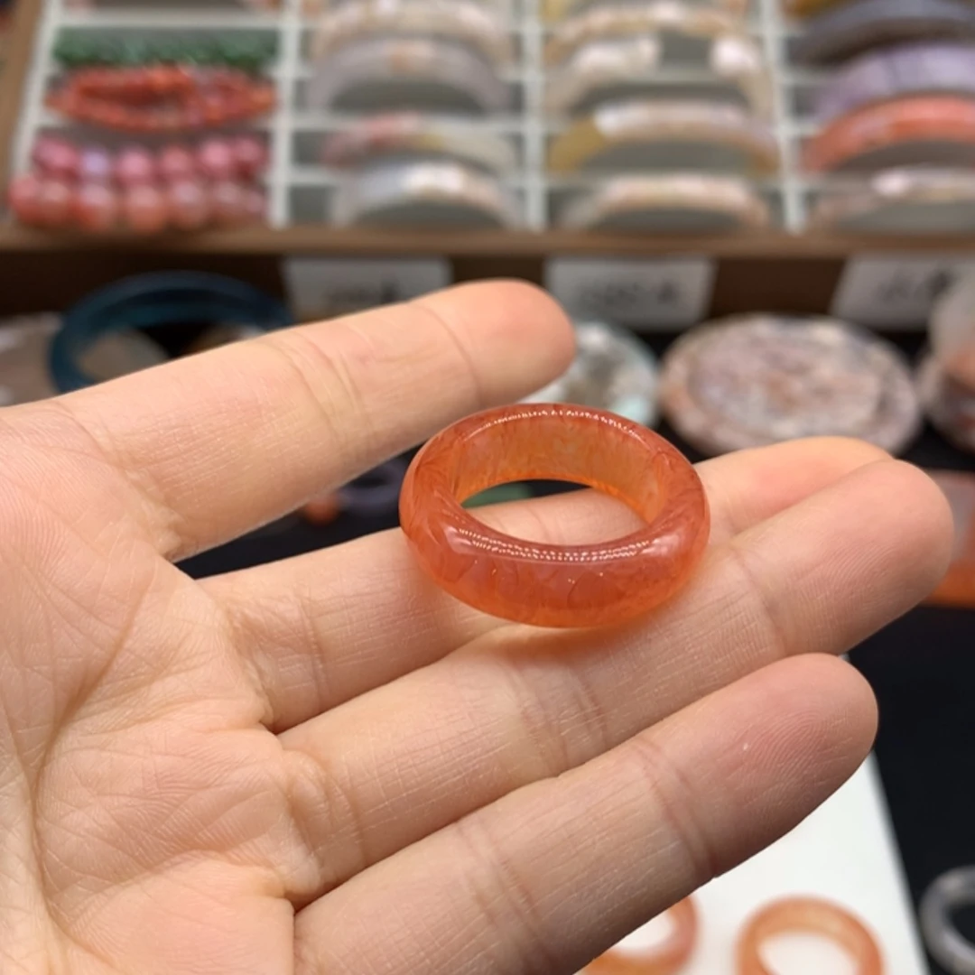 【闪购商品】玛瑙/玉髓戒指未镶嵌喜**安