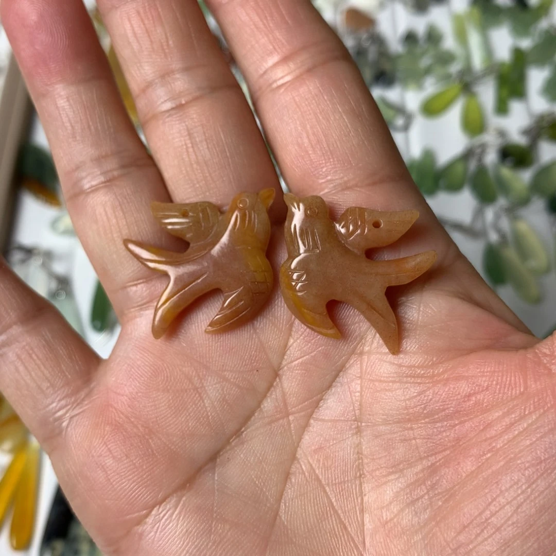 蛇纹石玉耳饰未镶嵌