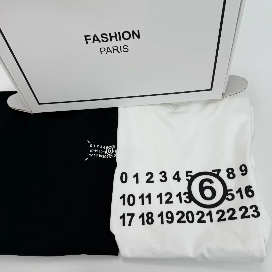 【28号链接-硅胶圈6】2025潮流简约休闲ins风设计师百搭T恤