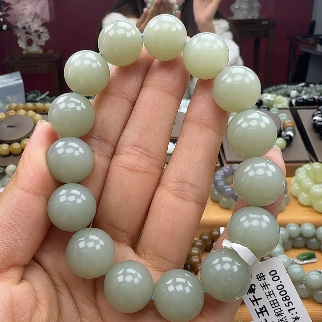 和田玉未镶嵌手链