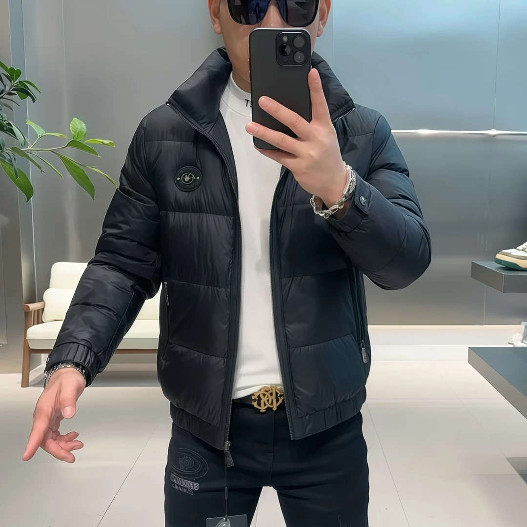 【VG轻奢】冬季高端绵羊皮拼接羽绒服831739