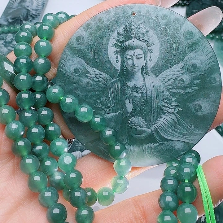 翡翠未镶嵌颈饰111