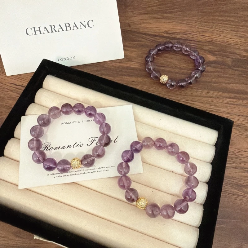 X2348玻利维亚紫水12m手链高端轻奢手串多样性发一