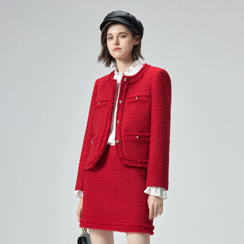 【尚雅专属】MOFAN小香风半身裙女MBB382030