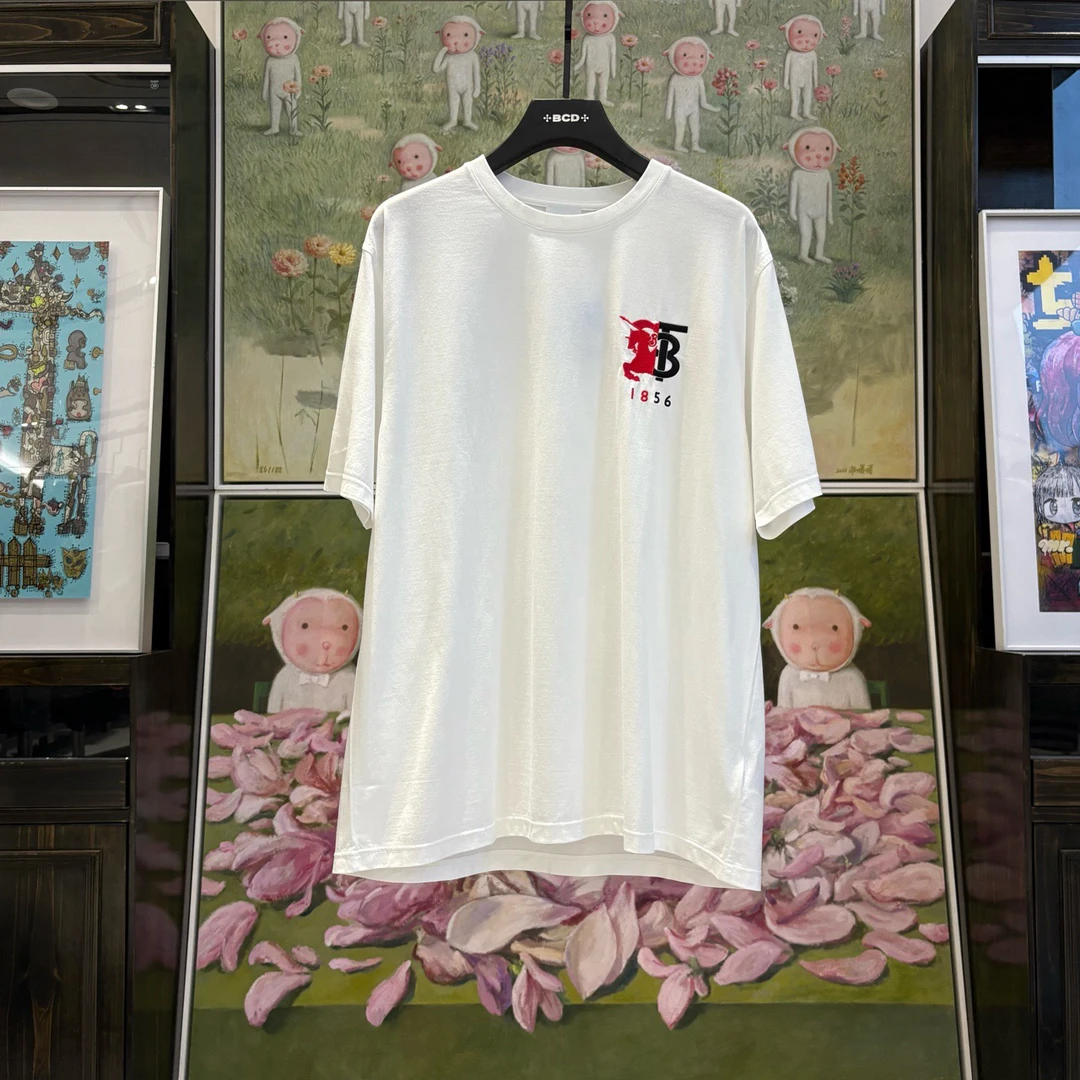 99新 BURBERRY/博柏利 【BW】战马刺绣logo短袖 XL码/99新/公价4500