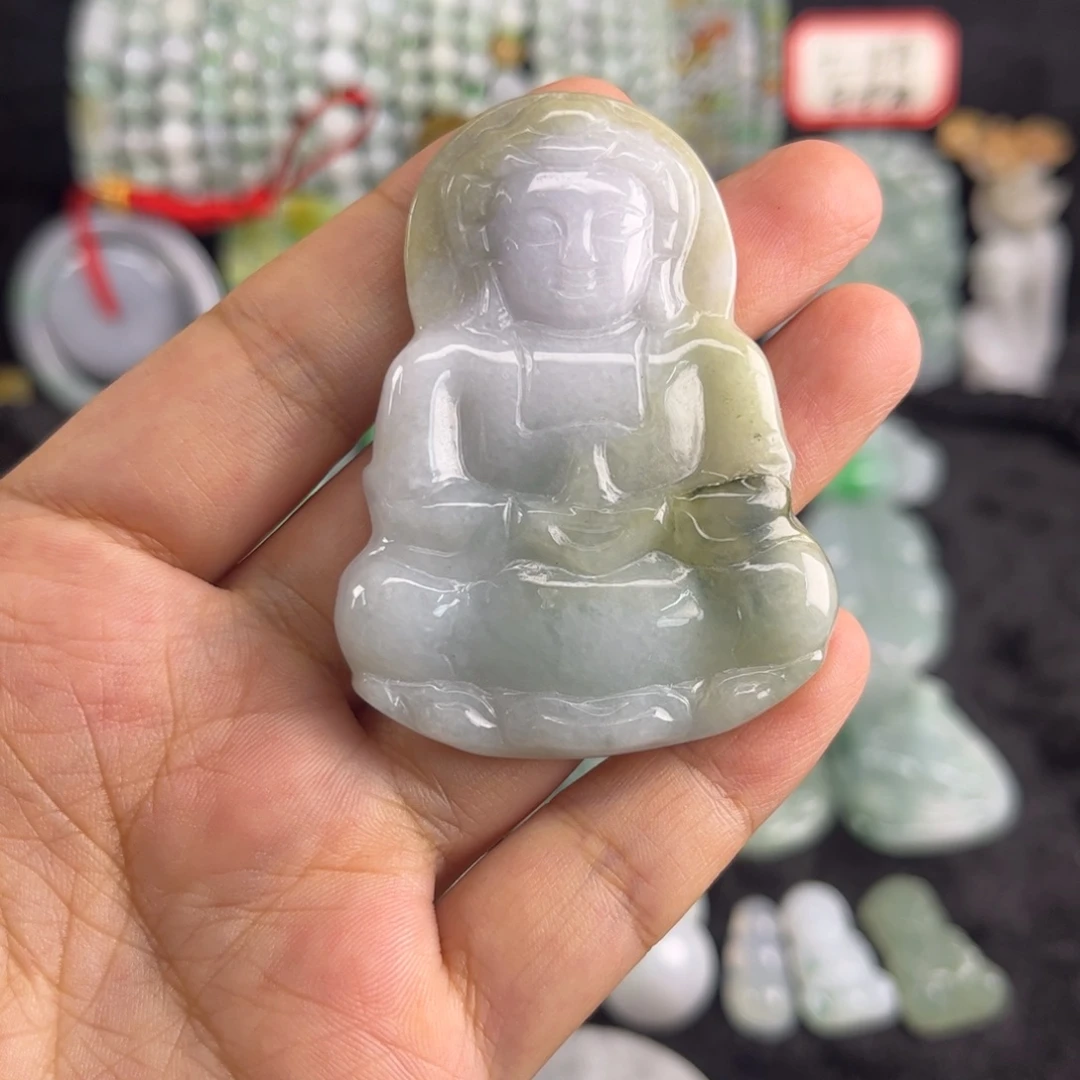 翡翠未镶嵌吊坠(不含链)瑕疵