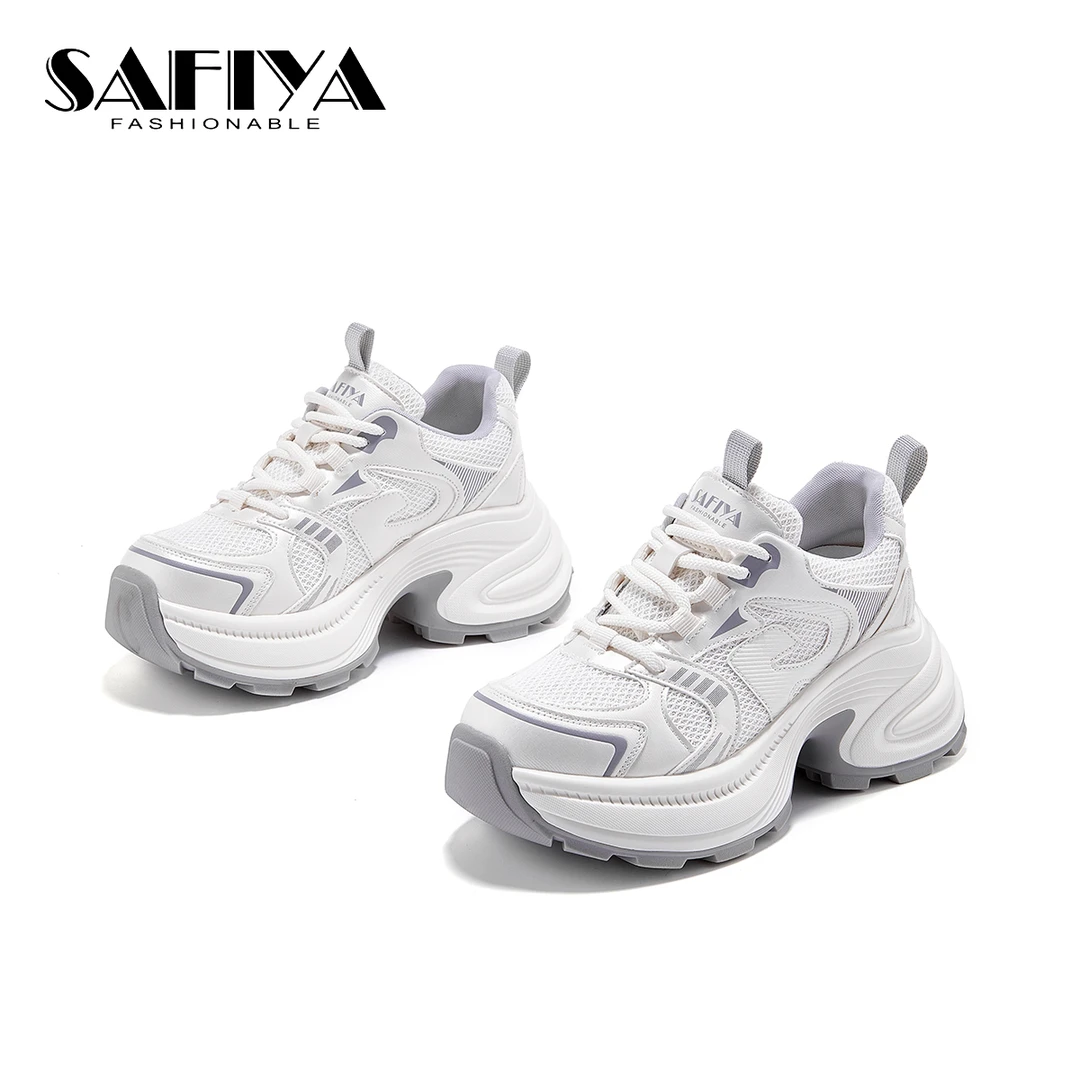 索菲娅Safiya2025春季新款系带百搭时尚休闲运动老爹鞋SFD1111A08