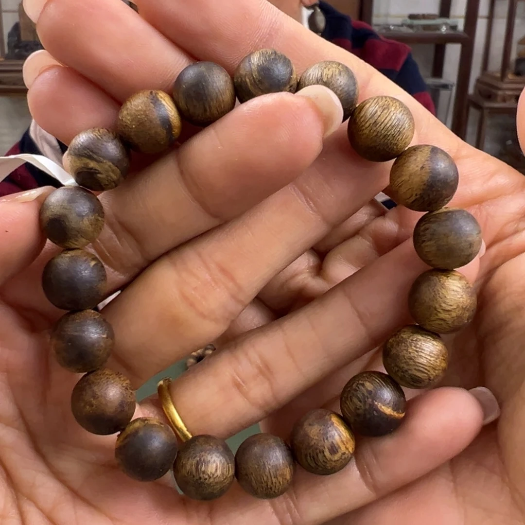 沉香手串虎斑棋卡1.1/10g+单圈999沉