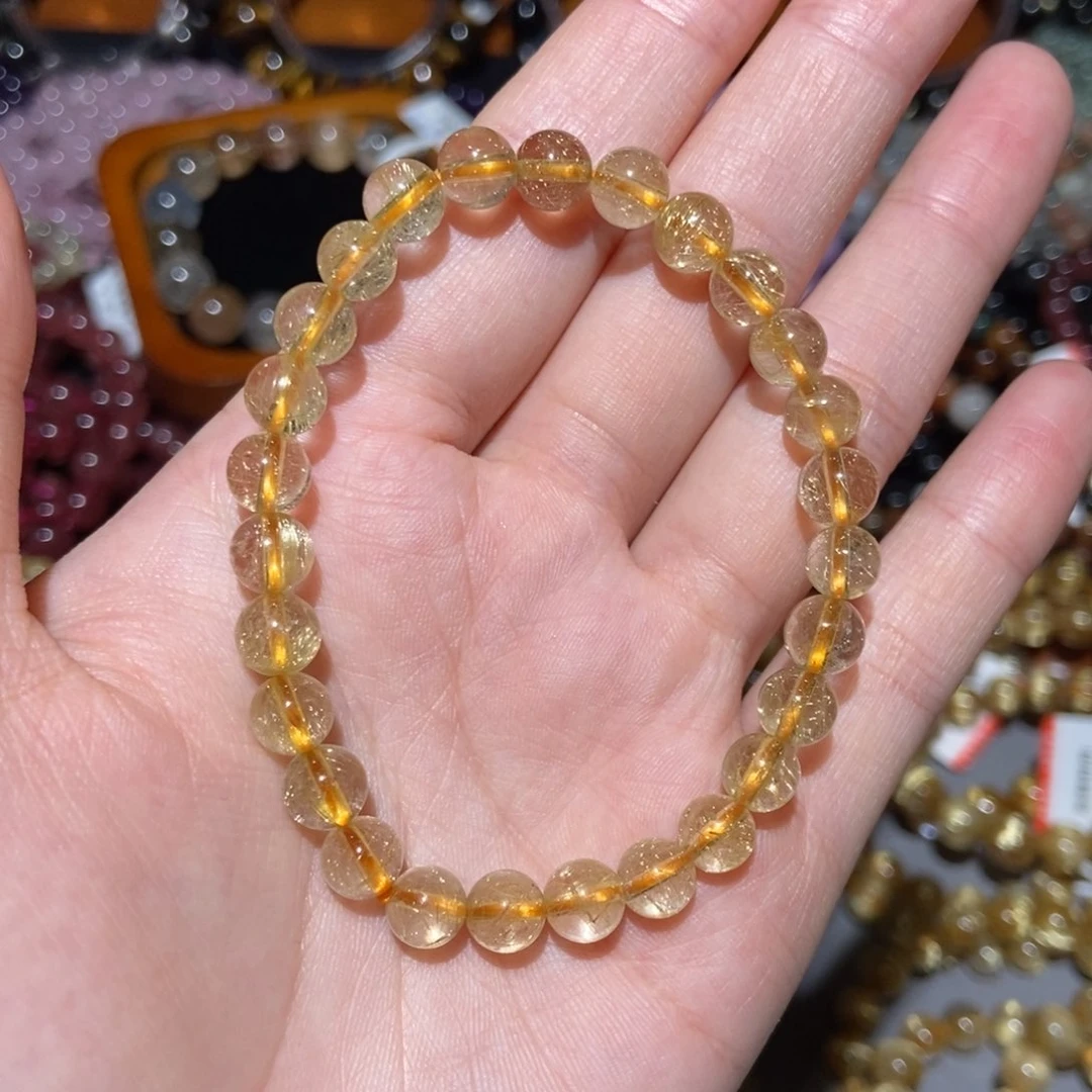 水晶手链未镶嵌金发晶7m