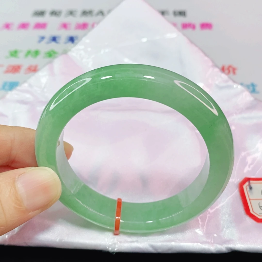 未镶嵌手镯翡翠52.5圈口正圈
