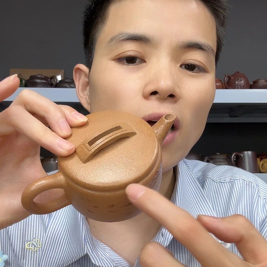 底槽青茶壶民间手艺人全手工制作
