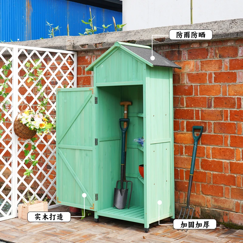 户外储物柜多层柜防雨耐用庭院别墅收纳柜室外杂物柜大容量易安装