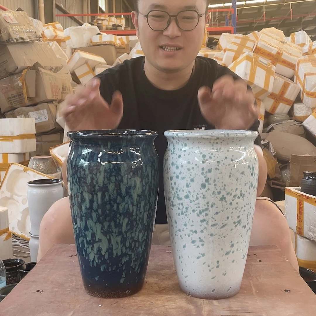 宜兴紫砂花盆粗陶