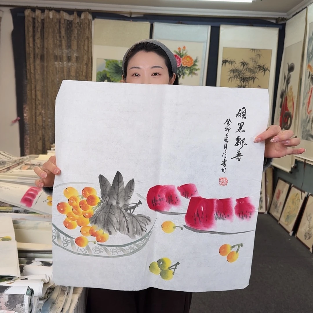 纯手绘国画作品好看