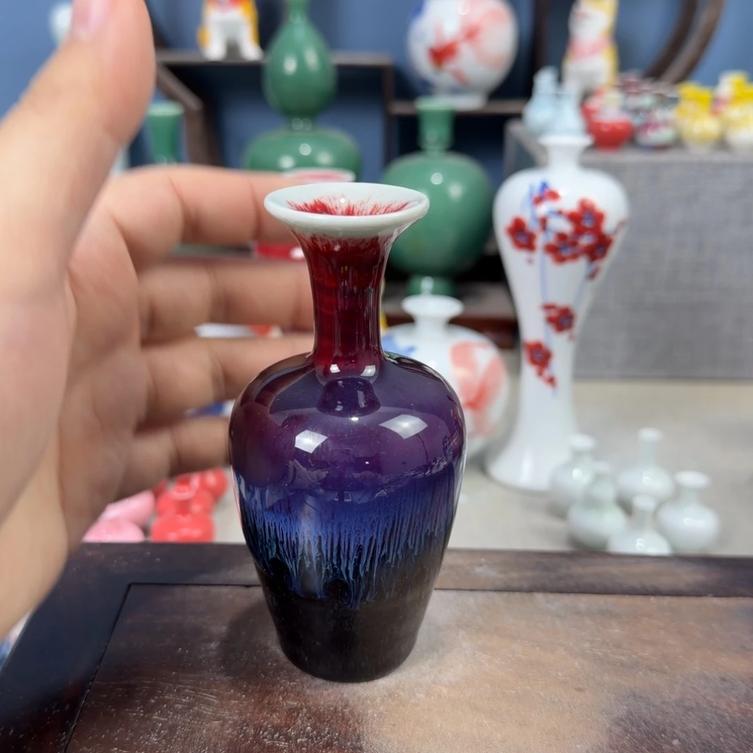 陶瓷手工小花器摆件