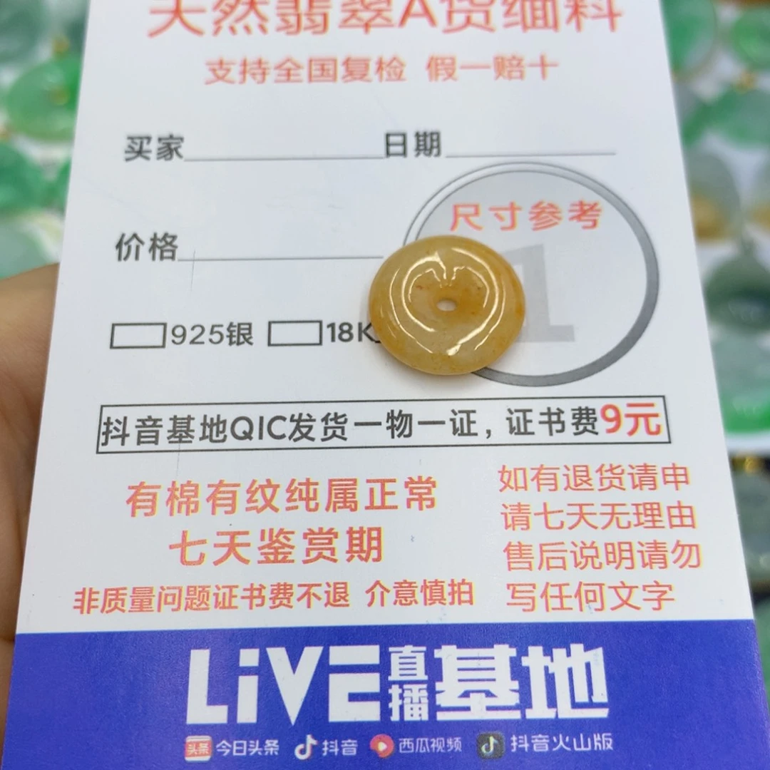 翡翠颈饰未镶嵌翡翠