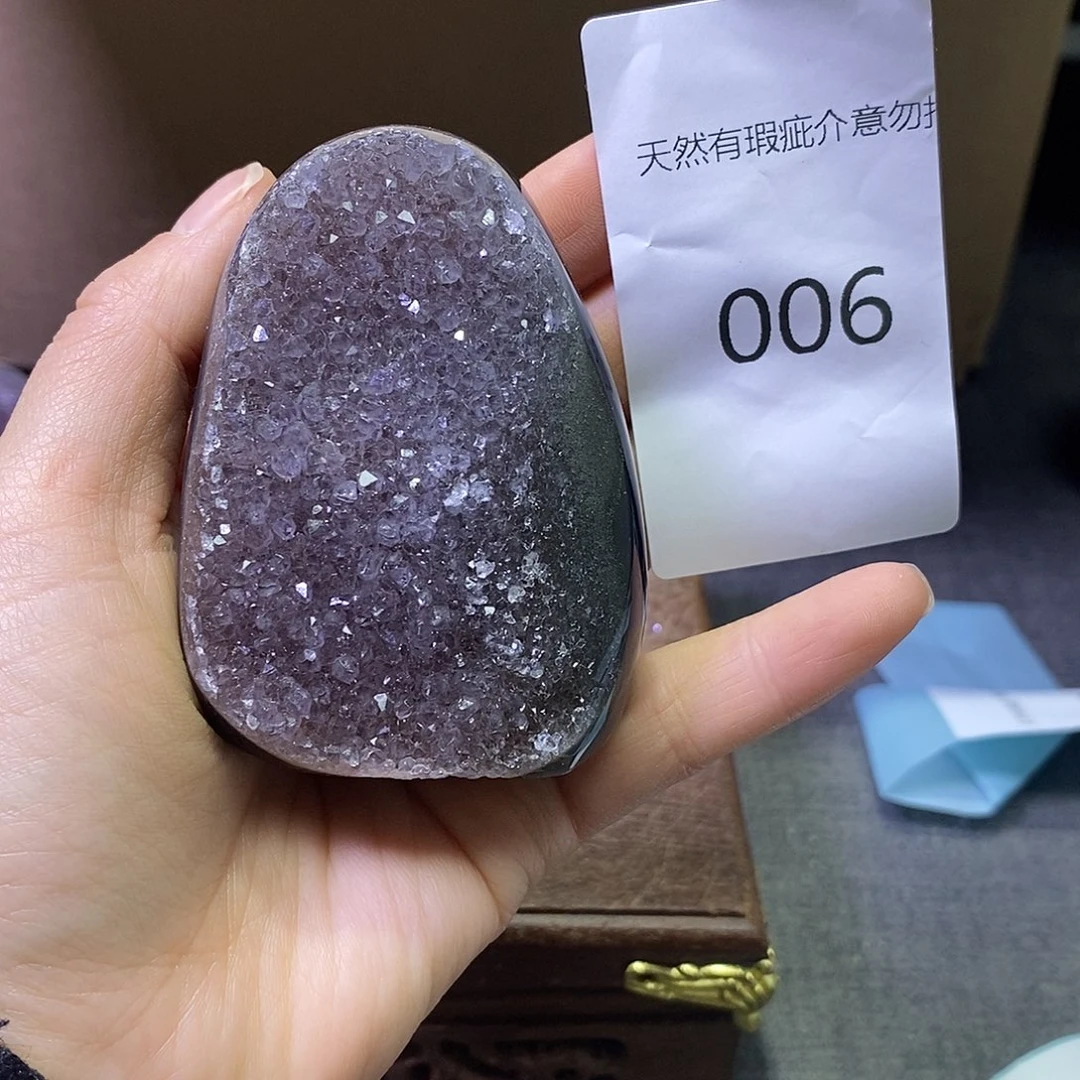 珠宝半成品紫晶未镶嵌