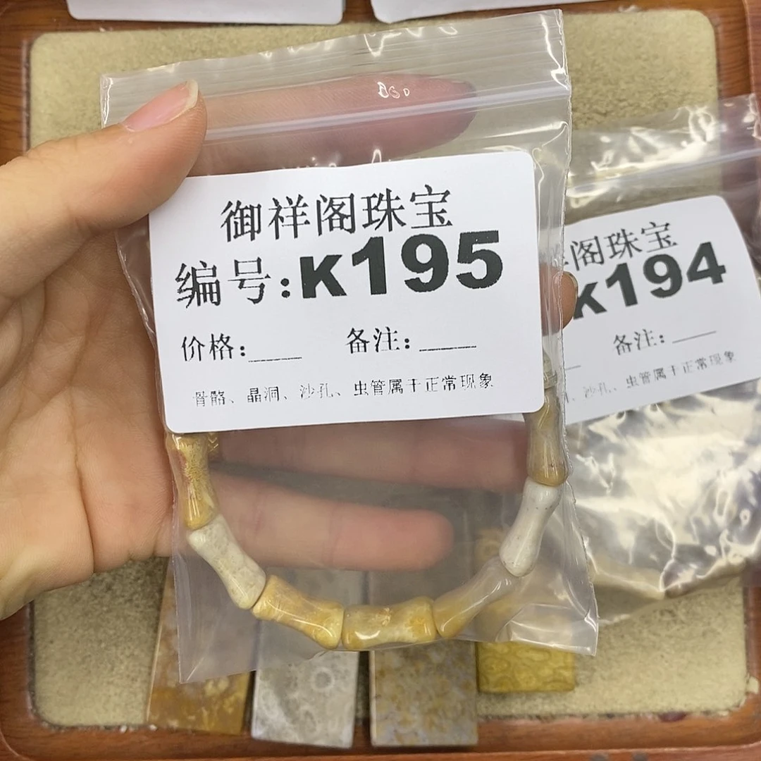 硅化珊瑚（珊瑚玉）颈饰未镶嵌小*干