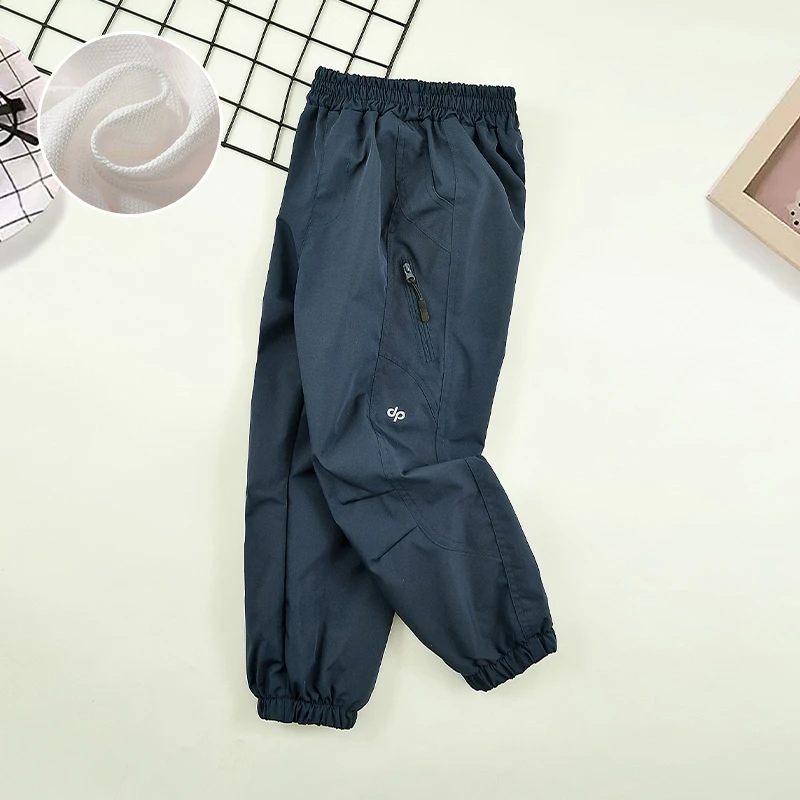 儿童冲锋裤春秋款男童裤子2025新款长裤户外运动裤大童防水休闲裤