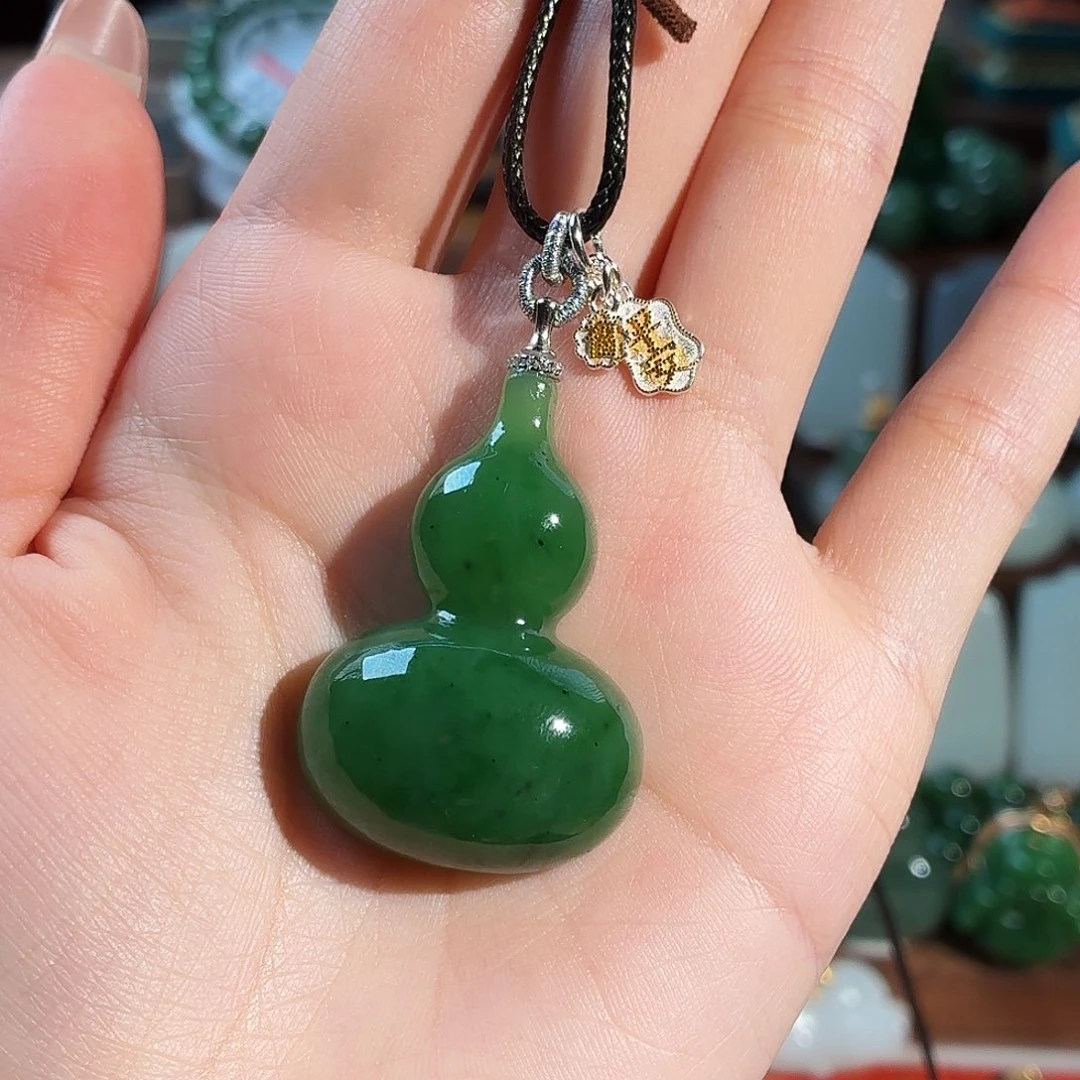 和田玉银S925镶嵌颈饰T