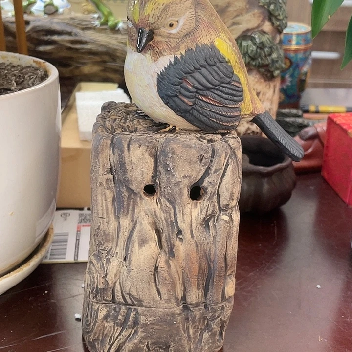 陶中古工艺品摆件