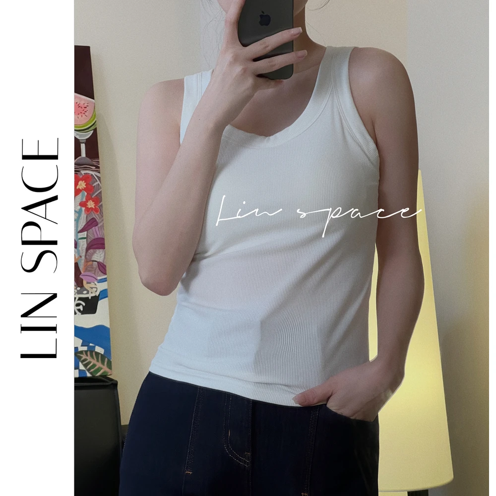 陈陈琳呀【U领吊带】设计感背心带胸垫一体杯吊带内穿单穿上衣