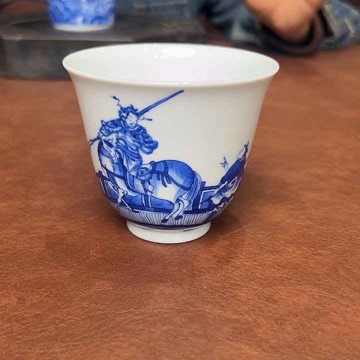 杯子瓷青花人物杯子